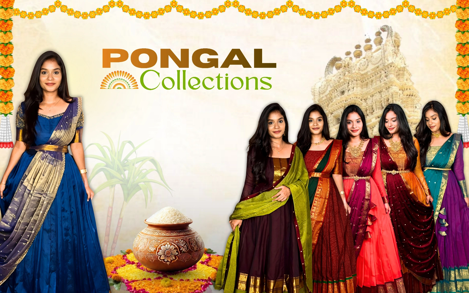 Sculpted Pongal Banner